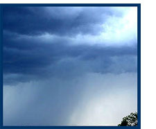Rainclouds with rain
