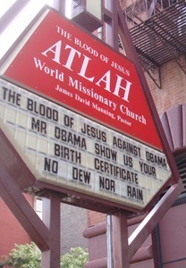 Atlah Birther Sign