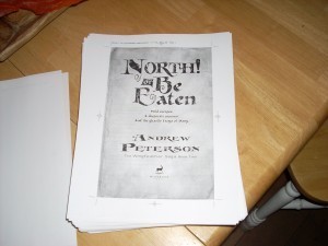 The title page. And the table did quake.