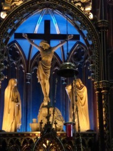 Basilica at Notre Dame in Montreal
