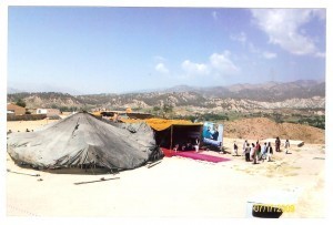 Site of the tribal gathering in Zazi, Paktia province