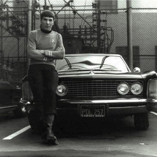 Mr. Spock on a Buick. Hosted by imgur.com