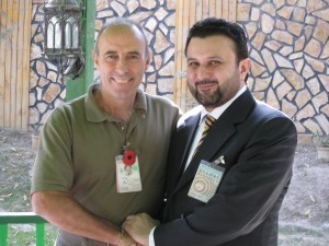 Chief Zazai with LtGen Sir Graeme Lamb at ISAF Headquarters, Kabul
