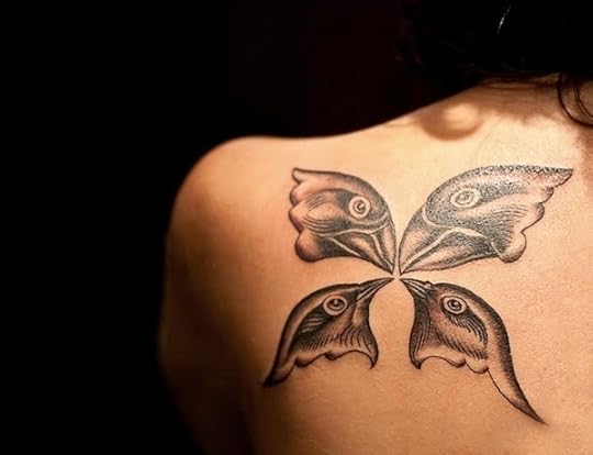 Four finch tattoo-600