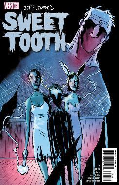 Cover to issue #4 of Jeff Lemire's Sweet Tooth, available in December from Vertigo.