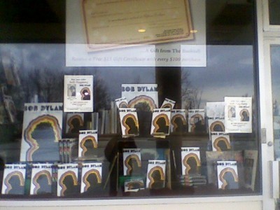 A window display at the Bookloft in Great Barrington, Mass.