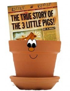 true story of the three little pigs in little pot