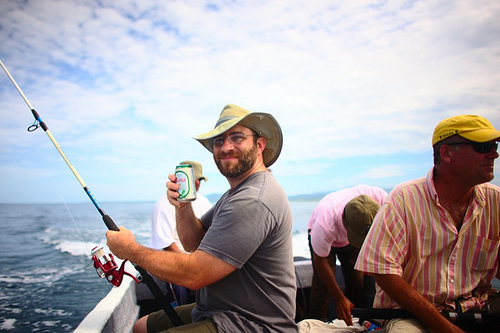 Drinking some "vitamina T" near Mechapa, Cosiguina