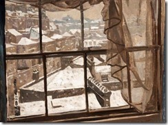 Snow in Knightsbridge by Stephen Bone --1904 - 1958