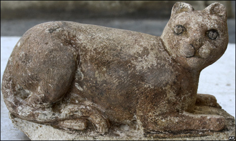 A statue of the cat goddess Bastet