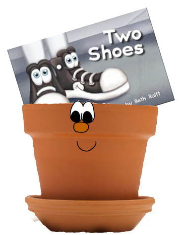 Two Shoes in little pot