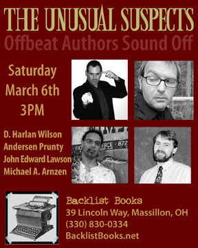 Unusual Suspects Reading March 6th in Ohio