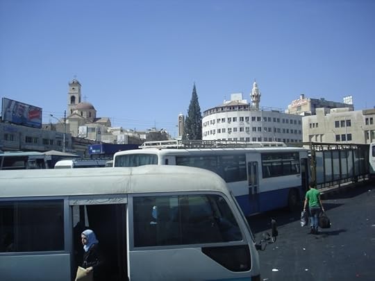 Suasana di salah satu stesen bas di Irbid