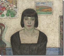 Portrait of the Artist's Wife-- 1917--Leon de Smet