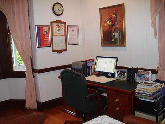 My writing work space