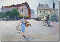 Blue Dress Paris--Jean Franck Baudoin-1870-1961