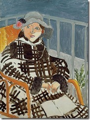 Henri Matisse - Mlle Matisse In A Scottish Plaid Coat, 1918, Mr. & Mrs. Albert Taubman Collection, Switzerland.