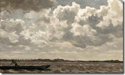 AN ANGLER IN A POLDER LANDSCAPE--Willem Bastiaan Tholen