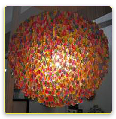 candy chandelier