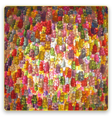 candy chandelier