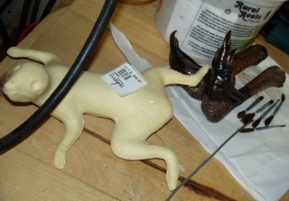 Squirrel form and turkey feet