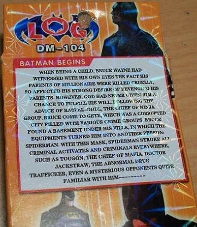 Bootleg Batman Begins