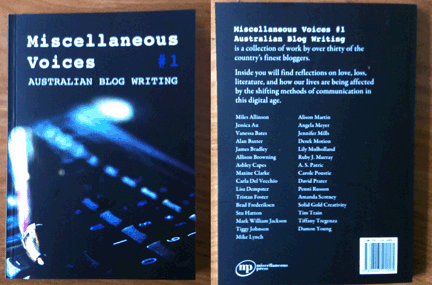 miscellaneous voices 1 Miscellaneous Voices: Australian Blog Writing #1