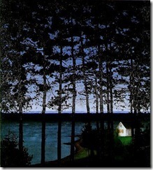 The Fisherman's Cottage-- Harald Sohlberg--1869-1935