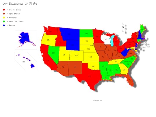 cow emissions map