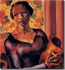 James A. Porter 1905 - 1970 - -Woman Holding a Jug