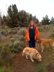 brenda and dogs in Bend
