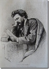 Alphonse Charles Masson--1814-1898--Portrait of Alfred Cadart--Etching, 1874