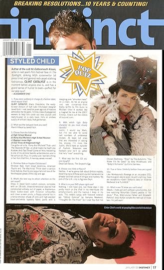 Clint Catalyst,Celebrity Interview,Instinct Magazine
