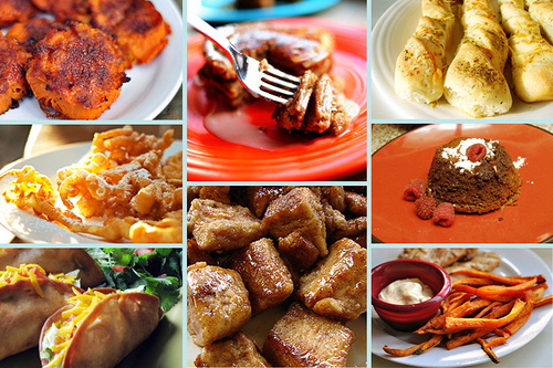 men collage recipe box