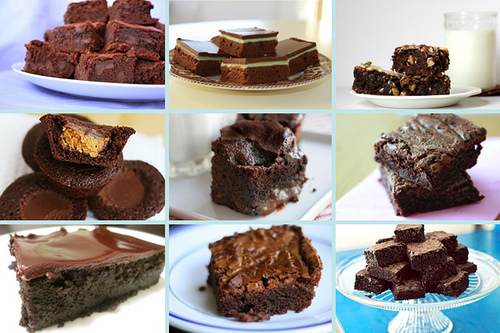 brownies and bars collage brownies