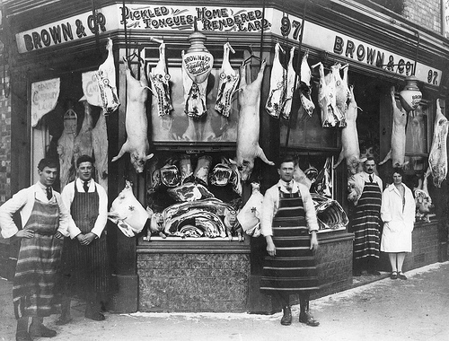 Brown & Co. Butcher. Kettering Road, Northampton