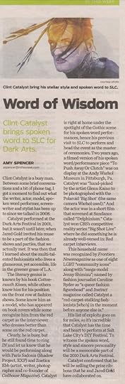 Clint Catalyst,In Utah This Week