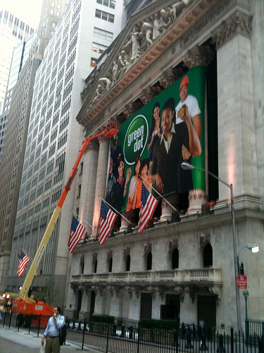 Wasn't there just an American flag here?