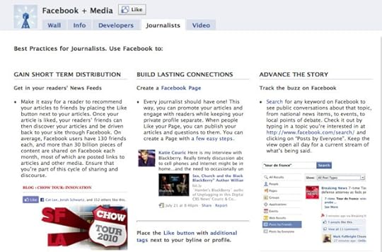 Facebook + Media page