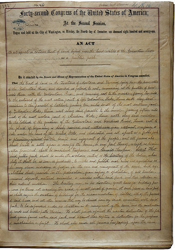 yellowstone park treaty