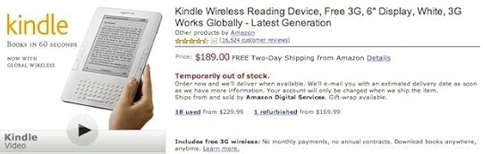 Kindle sold out