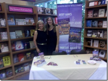 Riley and Avery at Joseph-Beth Bookstore, Charlotte, NC