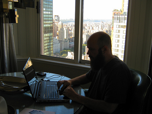 pretending to write