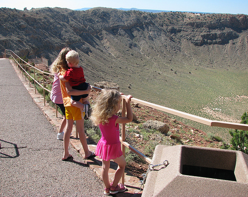 Meteor crater in Arizona