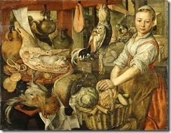 Kitchen Interior-- 1560's--Joachim Beuckelaer
