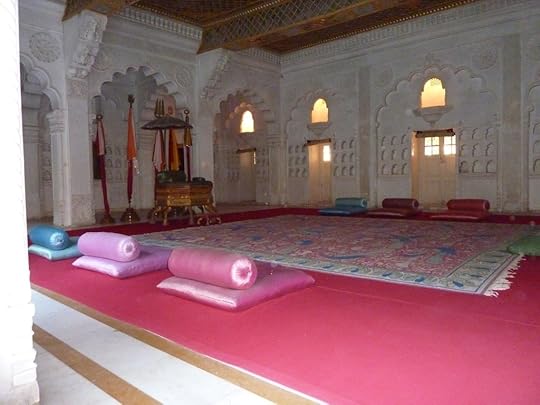 (Royal court in palace at Chittor, Rajasthan)