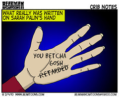 2 9 10 Bearman Cartoon Sarah Palins Hand