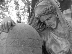 Tombstone with Saint