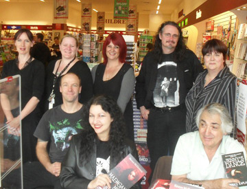 group and sisters Dymocks Halloween Signing, with pics