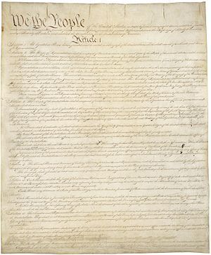 First page of Constitution of the United States